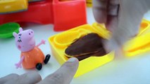 Pig George e Familia Peppa Pig e massinha De Modelar Play-doh Comidinhas!!! Em Portugues Tototoykids