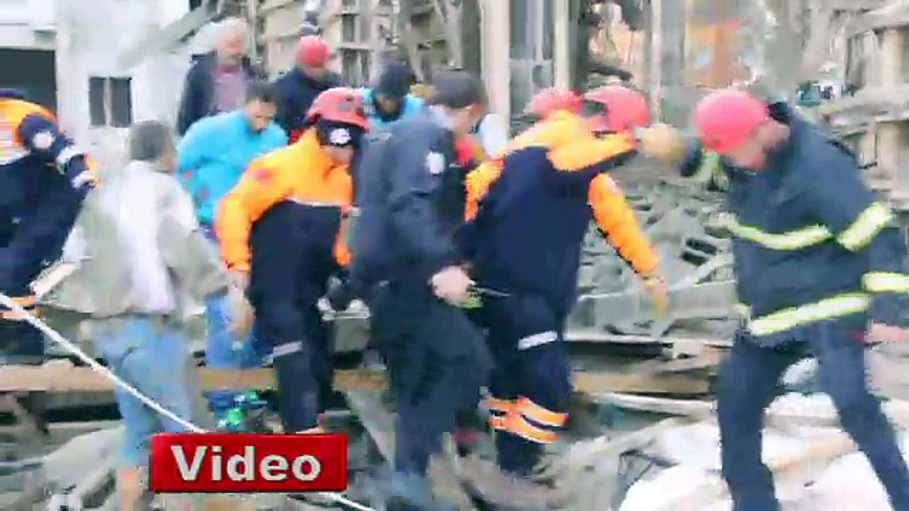 AVM inşaatında çökme: 4 yaralı