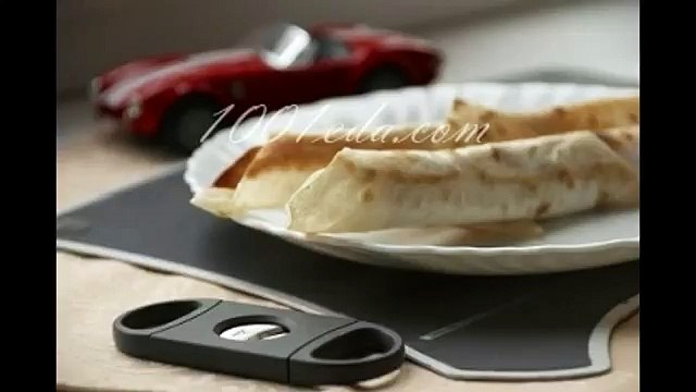 Закуска “Сигары” из лаваша с начинкой