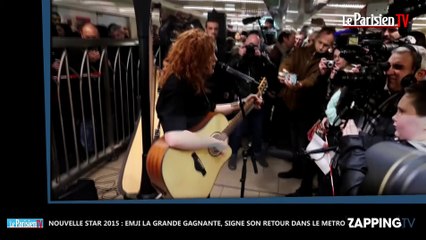 Nouvelle Star 2015 : Emji la gagnante de l'émission, signe son grand retour dans le métro (Vidéo)