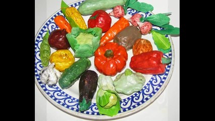 Овощи из папье-маше