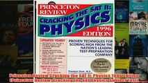 Download PDF  Princeton Review Cracking the SAT II Physics 1996 Edition Princeton Review Cracking the FULL FREE