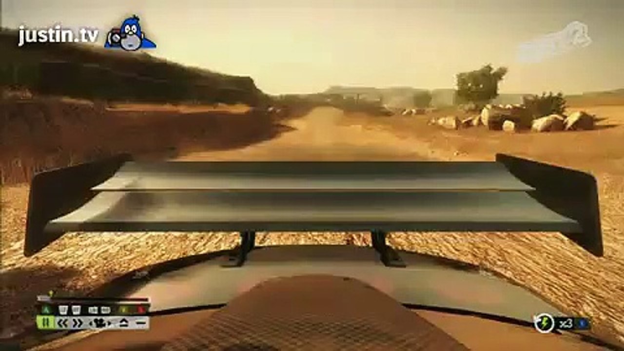 Double barrel roll to a board slide - Dirt 2
