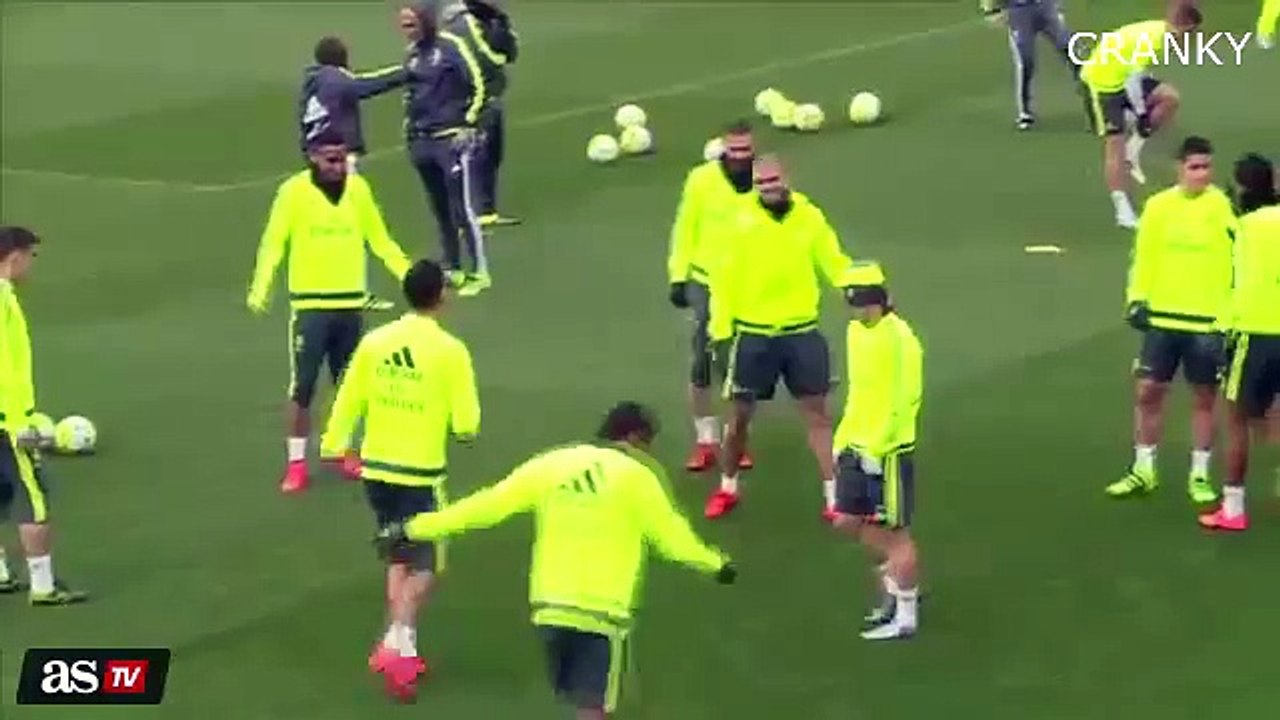 Cristiano Ronaldo Great Skills In Real Madrid Training Before Madrid Derby