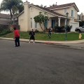 Playing Basketball in The Street