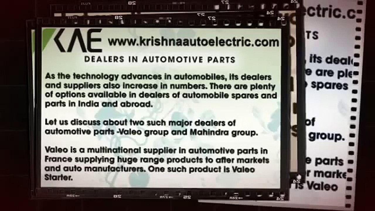 DEALERS IN AUTOMOTIVE PARTS
