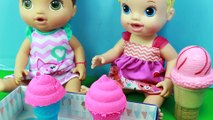 Ice Cream Cone Surprise! Baby Alive   Mystery Ice Cream Cone Sand Kids Video Baby Alive Toy Dolls