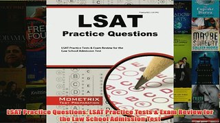 Download PDF  LSAT Practice Questions LSAT Practice Tests  Exam Review for the Law School Admission FULL FREE