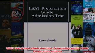 Download PDF  Cliffs law school admission test Preparation guide Cliffs Preparation Guides FULL FREE