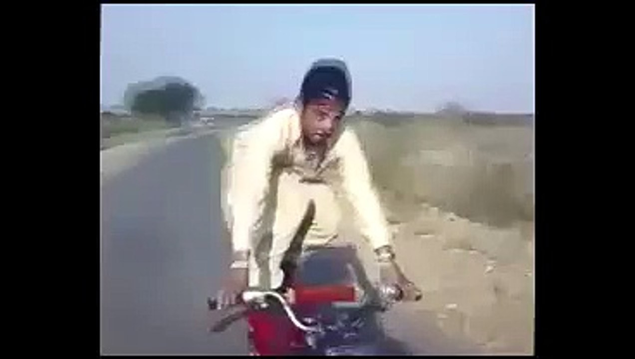 funny videos 2016 best_ motorcycle wheeling accident videos with pakistani boy