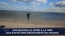 Une bouteille jetée à la mer aux États-Unis découverte en France