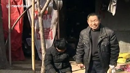 Woman cries tears of stone