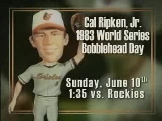 Cal Ripken Bobblehead giveaway