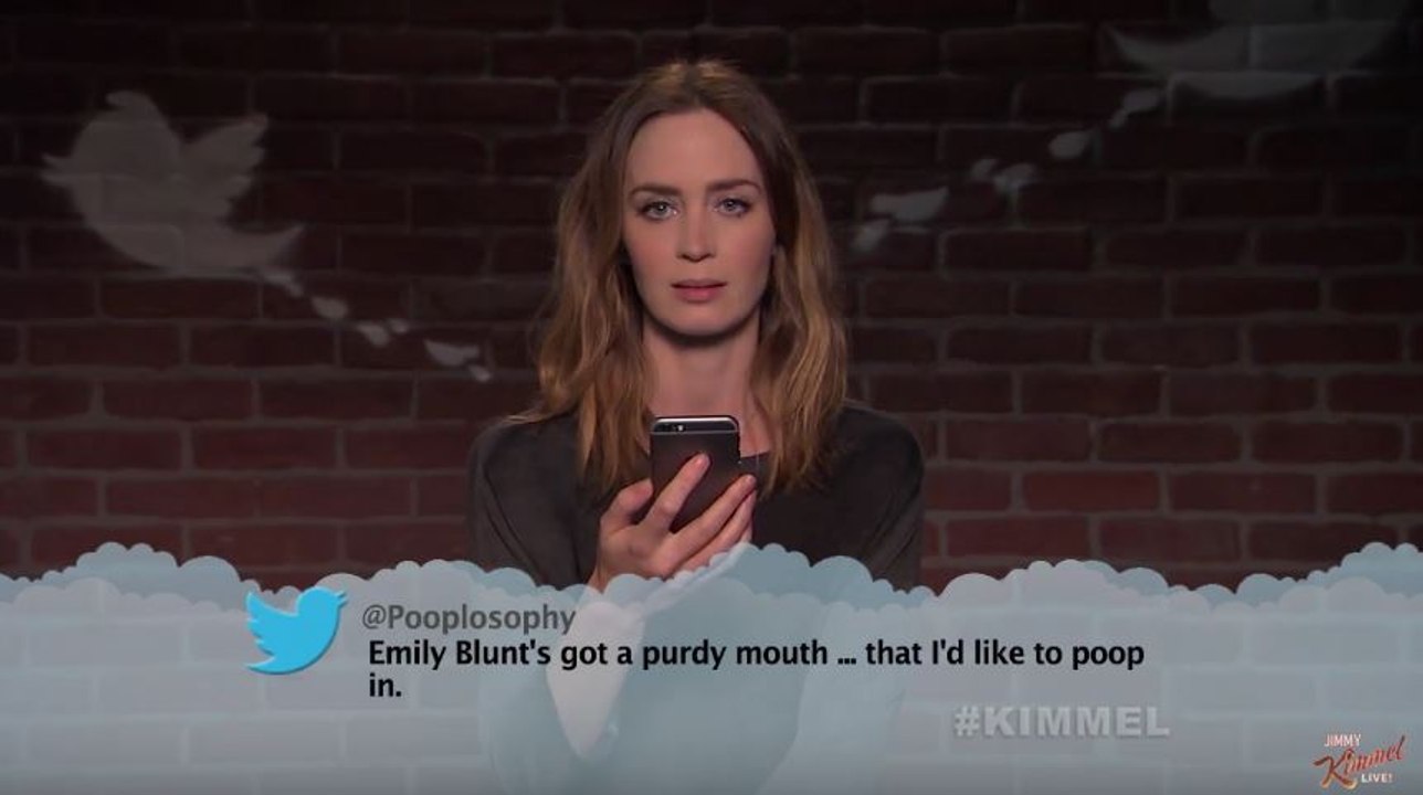 Emily Blunt, George Clooney, Sean Penn, Christoph Waltz lisent des tweets méchants
