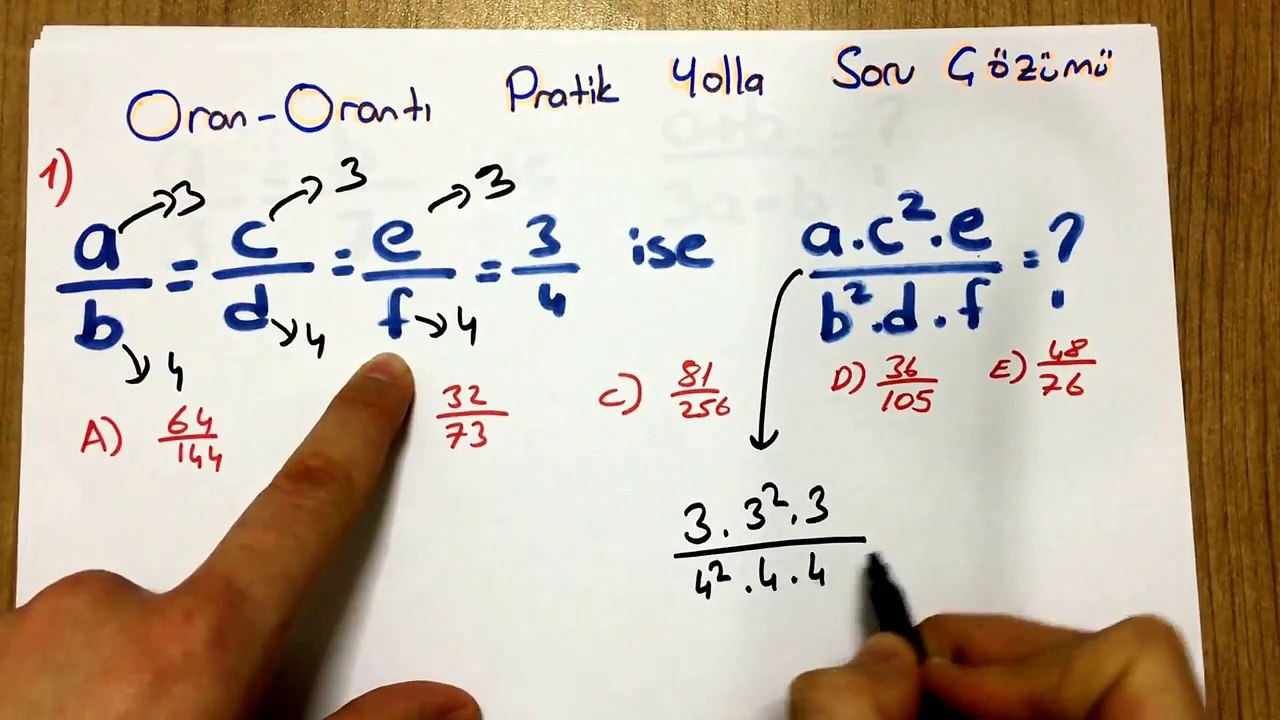 Oran-Orantıda Kaçak Yöntem-#YILMAZHOCAYLA#-YGS-LYS-KPSS-DGS-ALES-TEOG