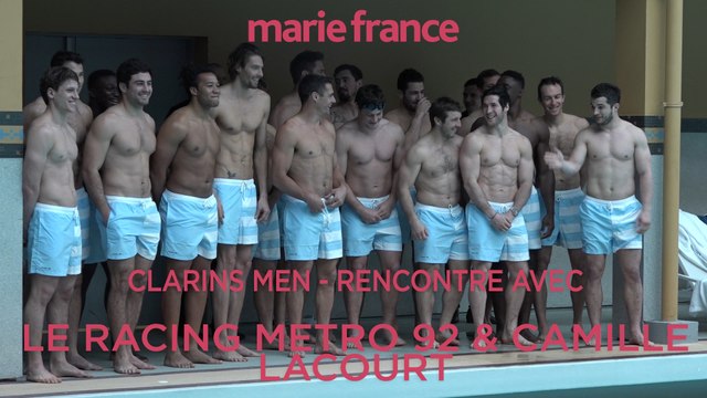 Clarins : rencontre avec le Racing 92 et Camille Lacourt à Molitor