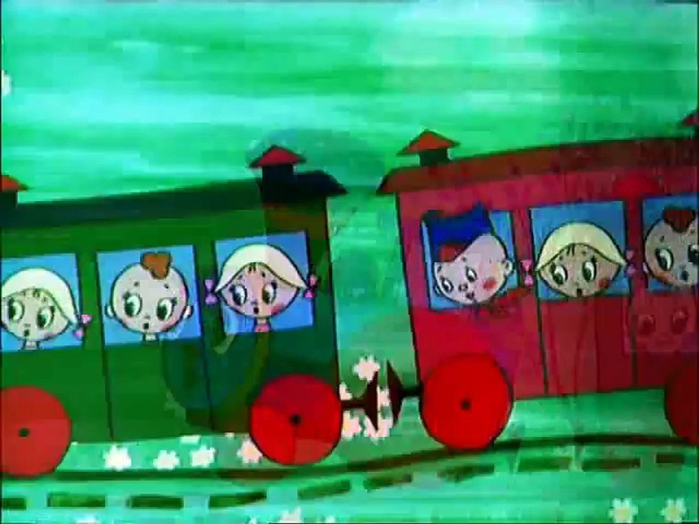 ⁣Паровозик едет. Музыкальный видео-клип  The train song. Наше_всё!