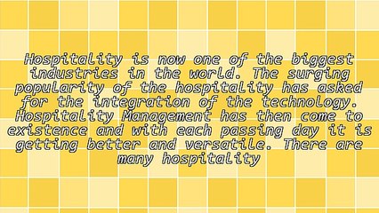 Various Hospitality Management Systems Present in the Market