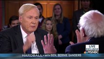 Bernie Sanders to Chris Matthews - 'You're missing the point'