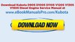 [PDF] KUBOTA DIESEL ENGINE REPAIR MANUAL D905 D1005 D1105 V1205 V1305 V1505 DOWNLOAD 6.5 MB Factory Service Workshop Manual