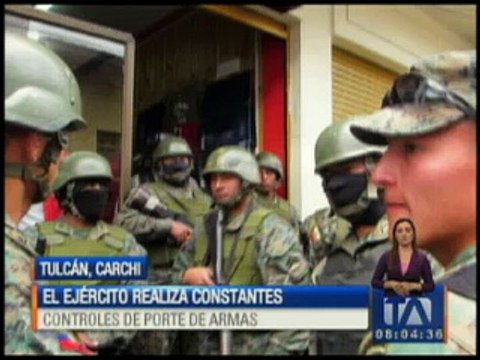 Ejército realiza constantes controles de porte de armas