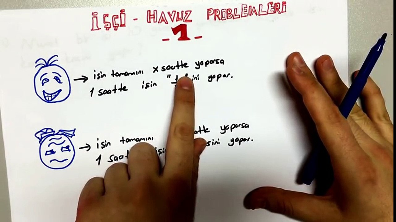 İşçi-Havuz Problemleri - #YILMAZHOCAYLA# - Ygs-Lys-Kpss-Ales-Teog-Dgs İçin Uygundur