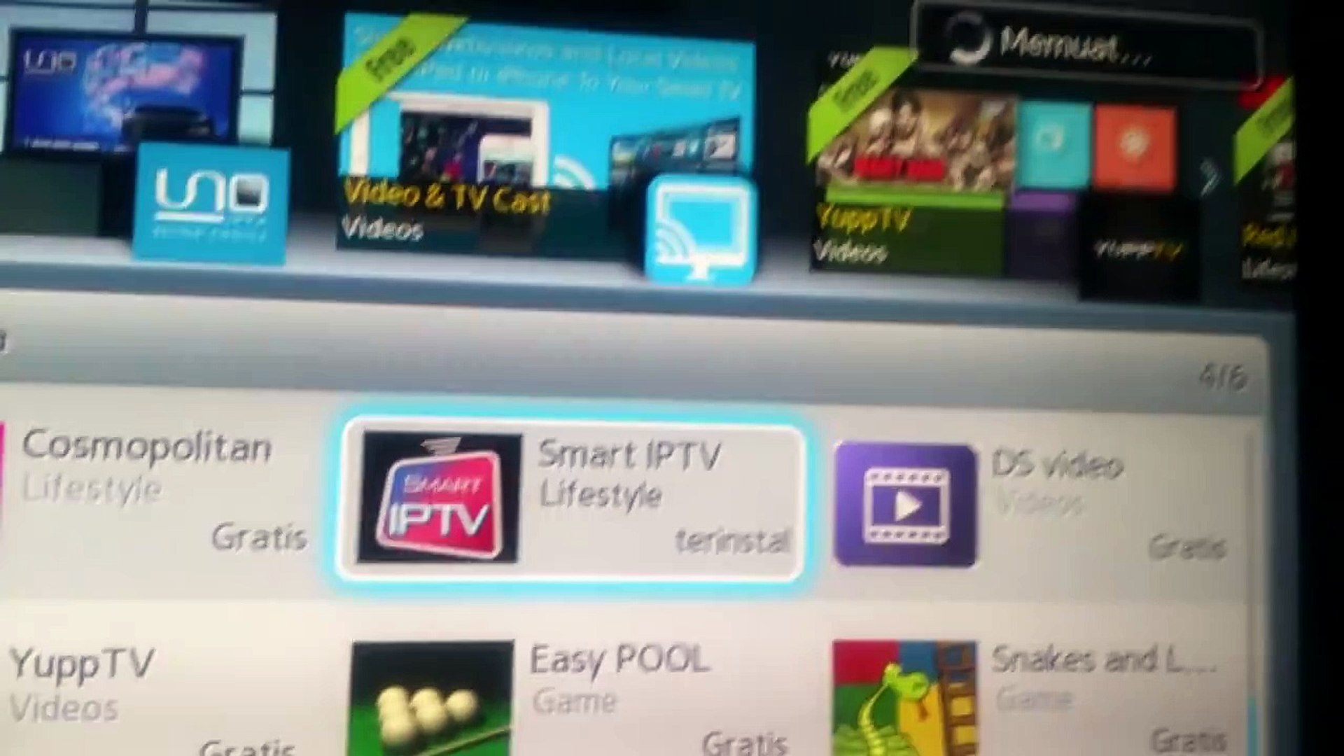 Rust smal chant Smart IPTV App Setting di Samsung Smart TV nonton Bola Film dll - video  Dailymotion