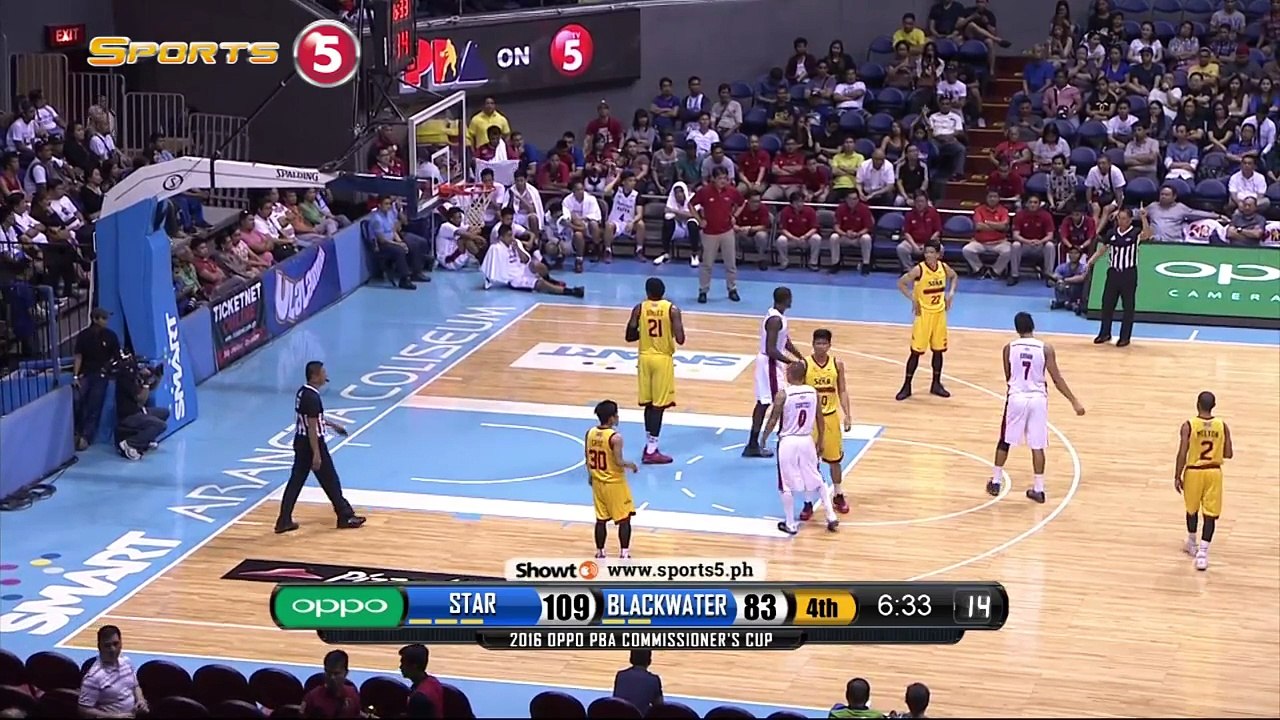 Star Hotshots vs Blackwater Elite[4rth Quarter]Commissioner's Cup February 24,2016