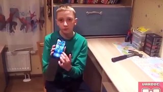 Kid Instantly Regrets Testing His Hammer Proof Phone Case