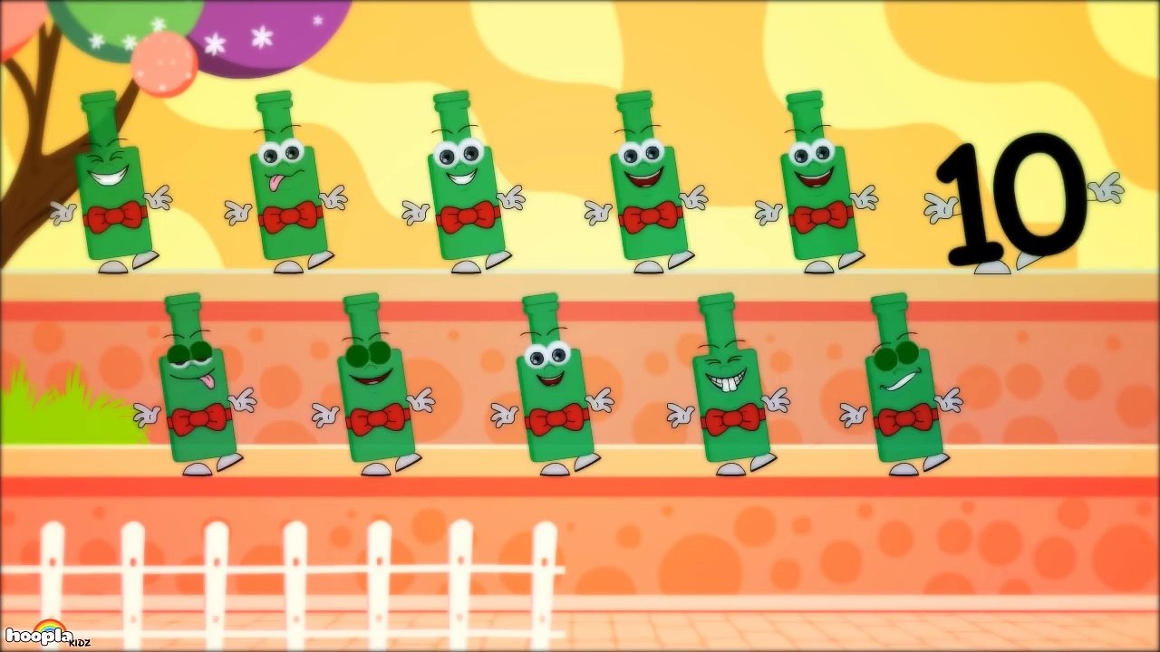 Ten Green Bottles | Nursery Rhymes | Fun Rhymes by Hooplakidz ...