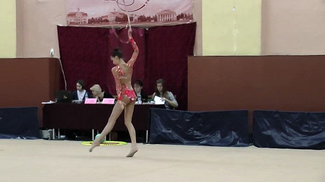 Краснікова Дар’я (обруч) 06.02.2016 Художественная гимнастика. Чемпионат Черниговской области