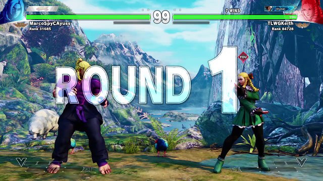 STREET FIGHTER V Ranked Match Ken VS Karin