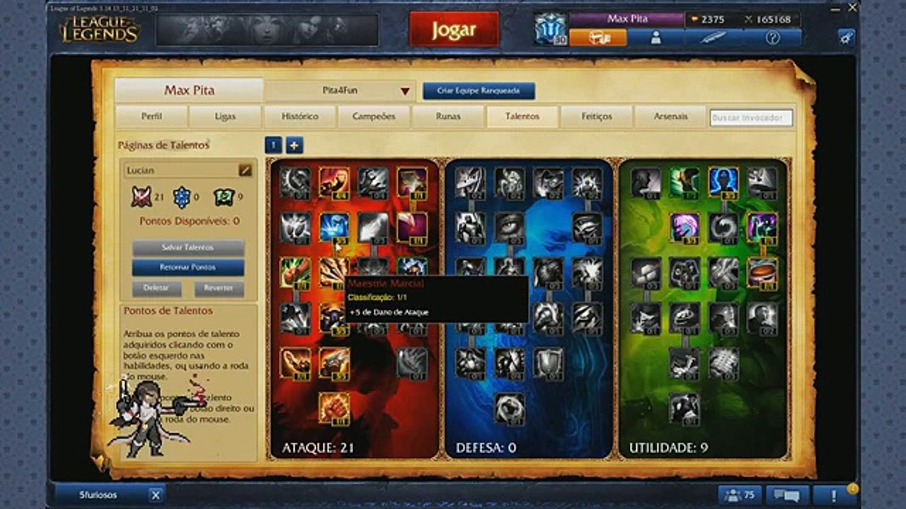 Vídeo Build Lucian ADC League of Legends BR - Season 4