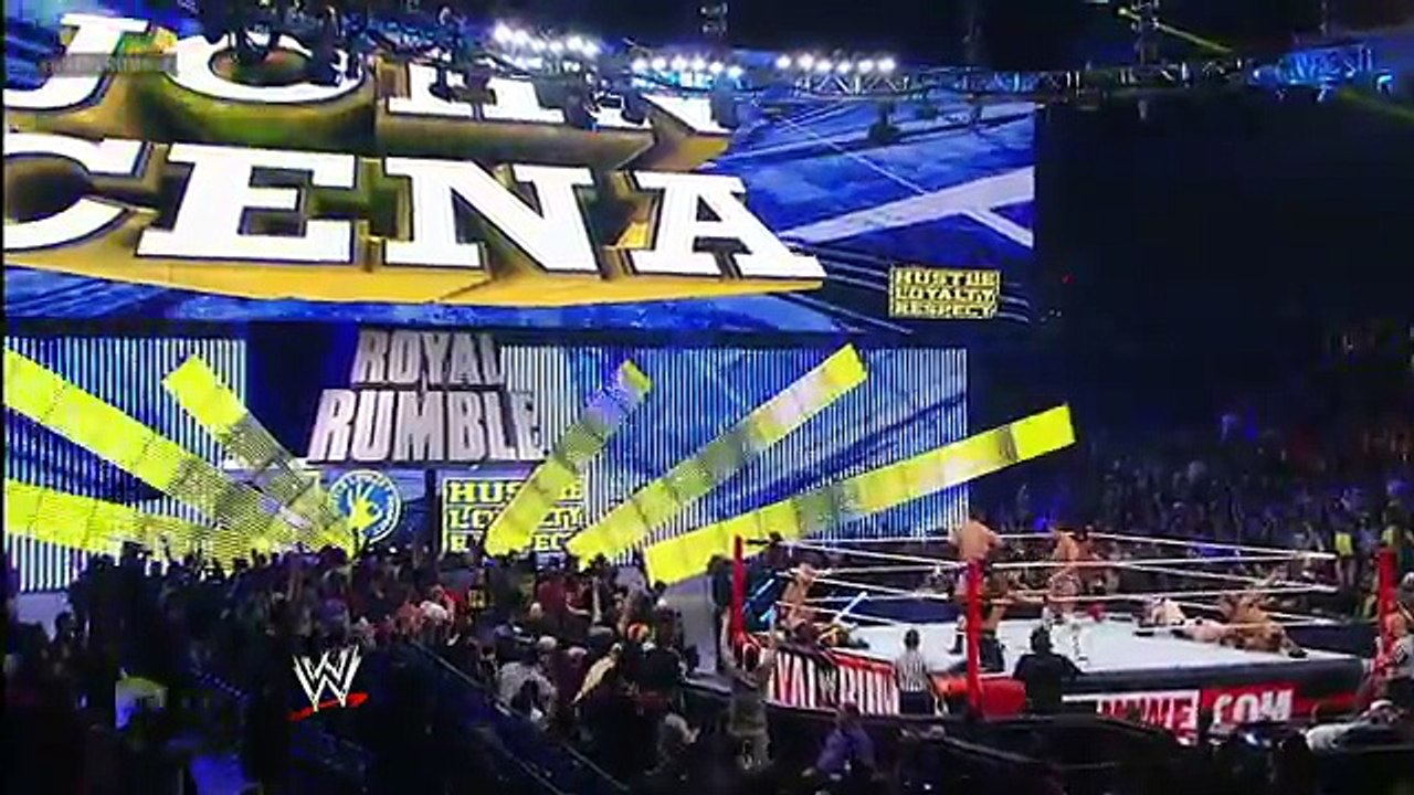 John Cena immediately makes an impact when he enters the Royal Rumble Match- Royal Rumble 2013