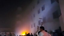 حريق هائل بمستشفى جازان العام 4