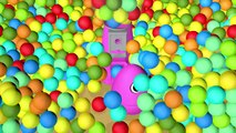 Learn Colors 3D for Kids Gumball Machine Ball Pit Show with Surprise Eggs Color Balls