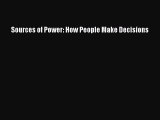 [PDF] Sources of Power: How People Make Decisions Download Full Ebook