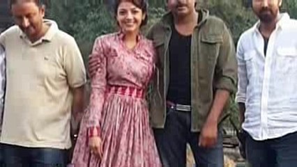 Pawan Kalyan Kajal Aggarwal sets of Sardaar Gabbar Singh