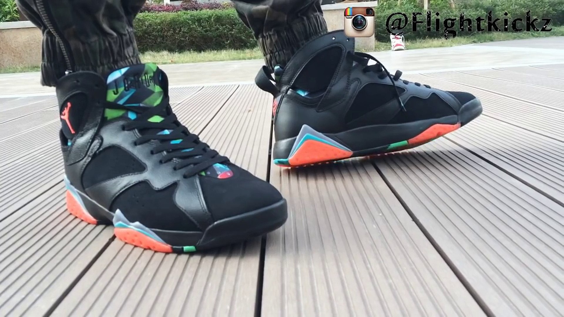 jordan 7 marvin the martian on feet