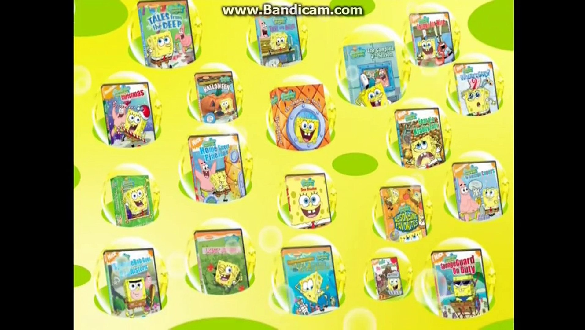 spongebob halloween dvd menu