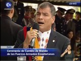Correa rechaza que solo las FF.AA. sean la columna vertebral