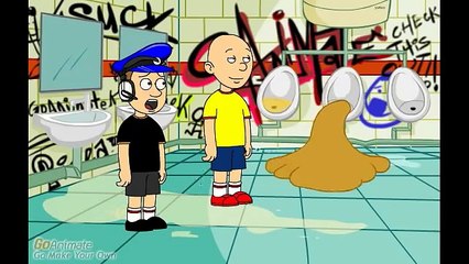 Caillou Uses The Girls Bathroom And Gets Grounded
