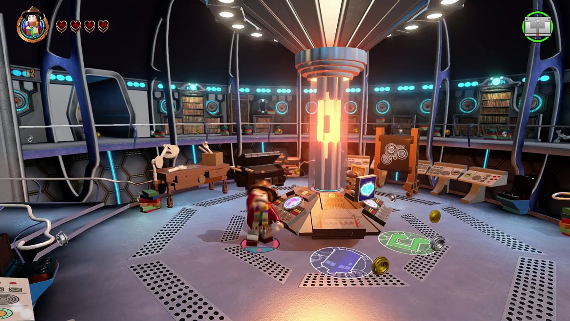 Lego Dimensions Secret Tardis Interior Fourth Doctor Free Roam Character Showcase