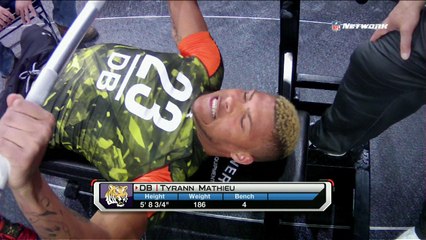 Tyrann Mathieu bench press