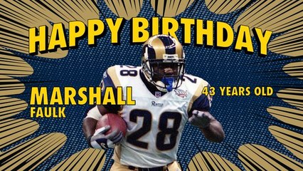 Happy 43rd Birthday Marshall Faulk