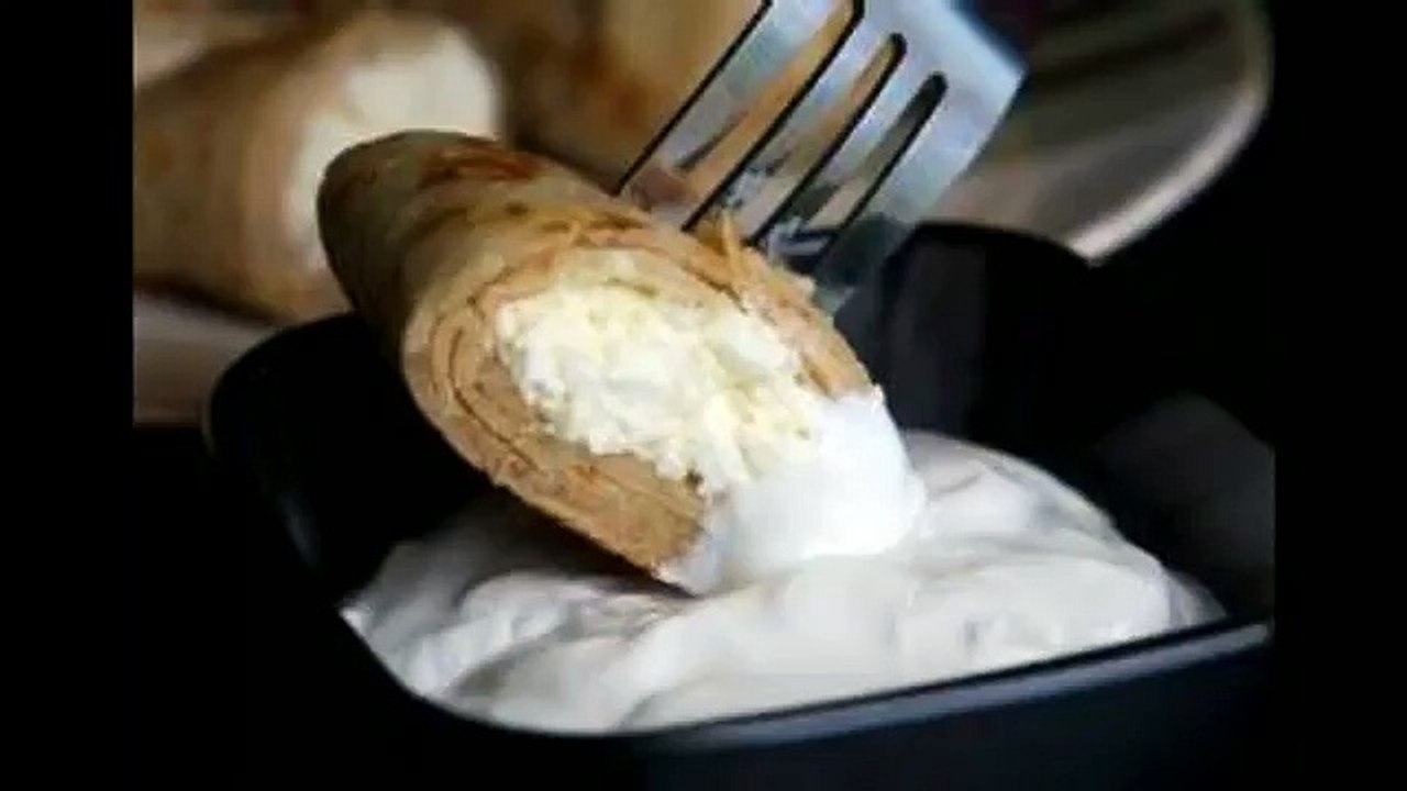 Блины с творогом