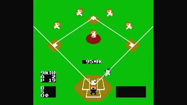 Nintendo NES- Baseball gameplay