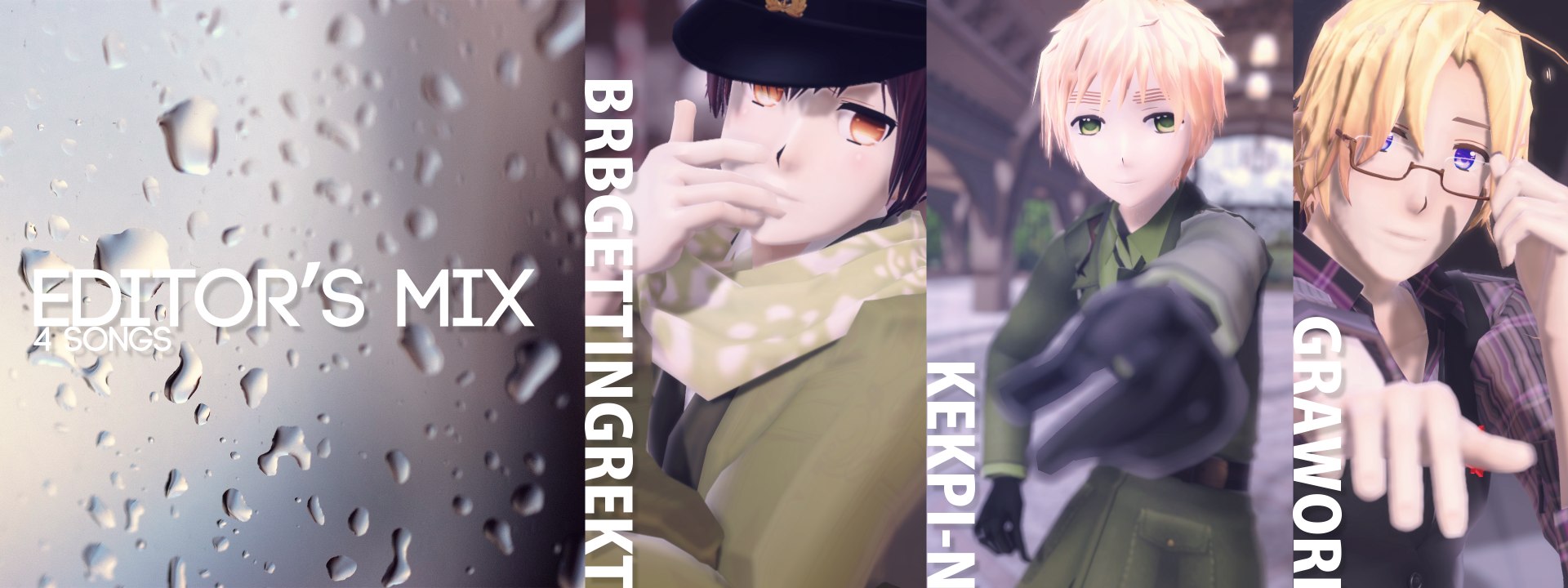 【APヘタリアMMD-PV】Editor's Mix Mashup!『1080p』