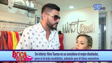 Nino Touma no se considera el mejor diseñador, pero sí el más mediático, además que él tiene renombre