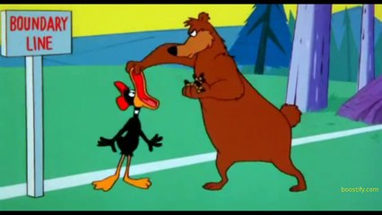 Fearless Daffy Duck vs Grizzly Bear. Short Funny Clip